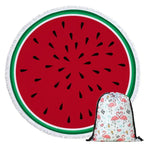 Serviette de plage ronde & sac de rangement MancelShop