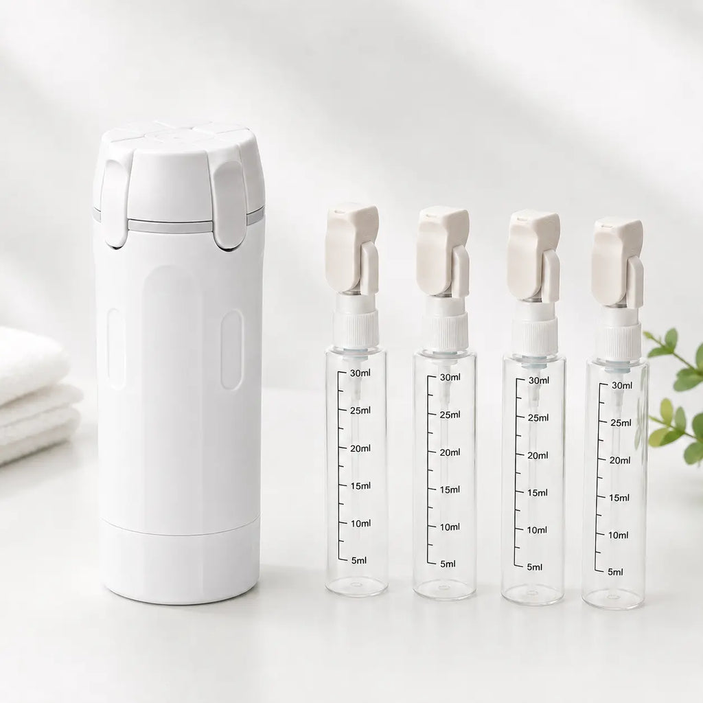 Kit de voyage 4-en-1 rechargeable anti-fuite MancelShop