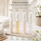 Kit de voyage 4-en-1 rechargeable anti-fuite MancelShop