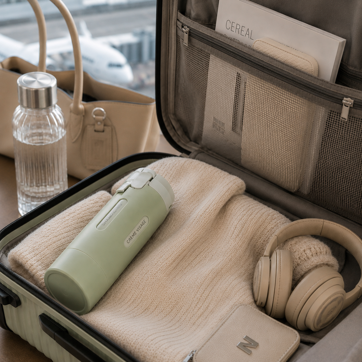 Kit de voyage 4-en-1 rechargeable anti-fuite MancelShop