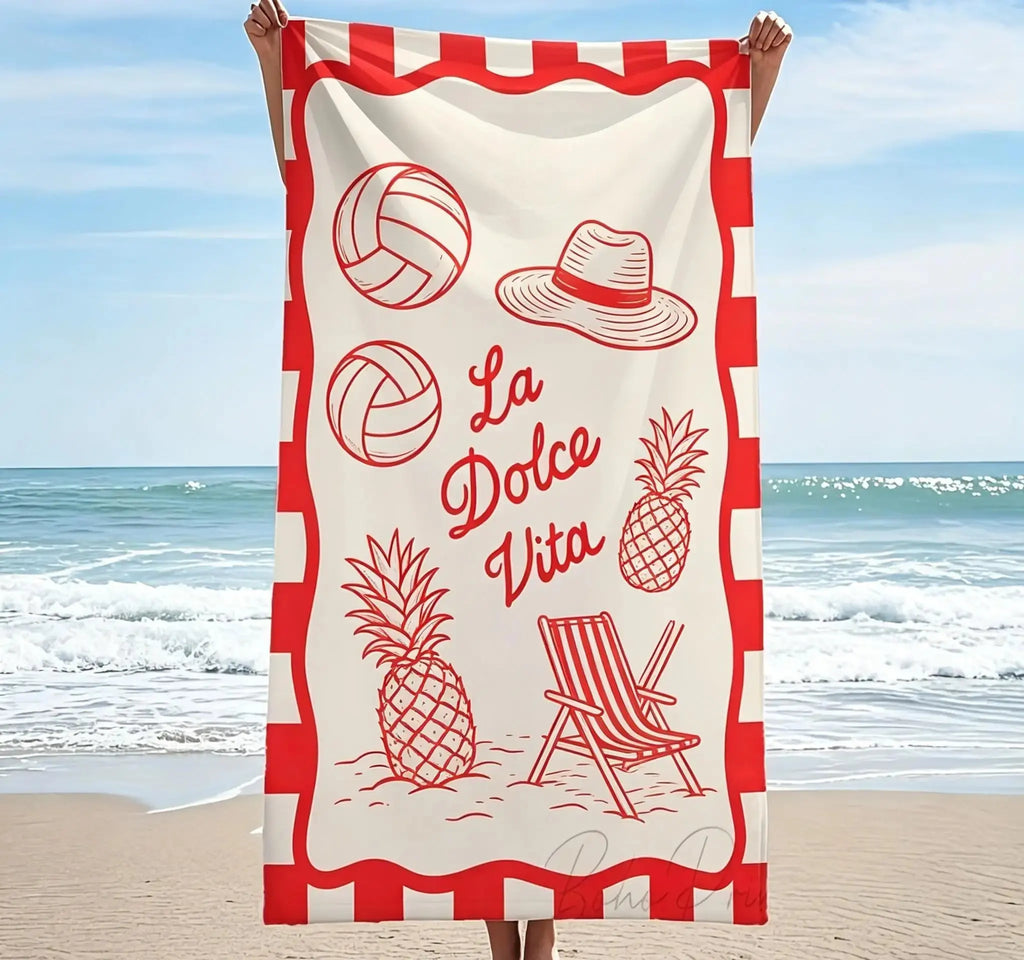 Serviette de plage XXL « La Dolce Vita » MancelShop