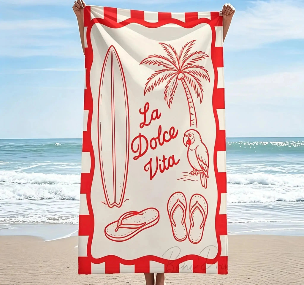 Serviette de plage XXL « La Dolce Vita » MancelShop