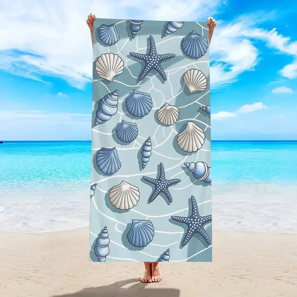 Serviette de plage  motifs marins MancelShop